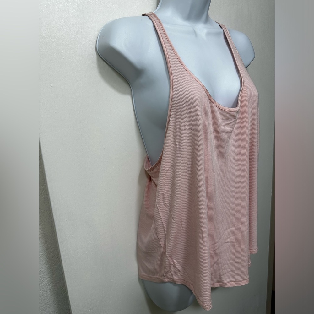 Victoria’s Secret light pink racer back with satin trim